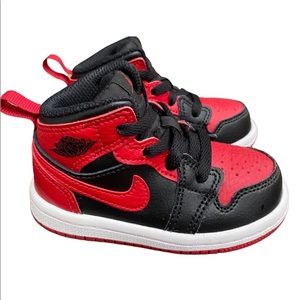 Nike Air Jordan 1 Mid Bred Black/Red